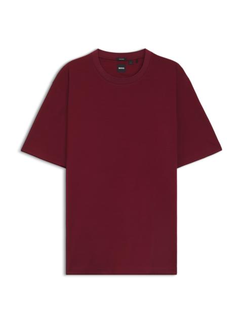 REGULAR-FIT T-SHIRT IN MICRO-PATTERNED MERCERIZED COTTON