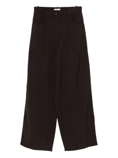 high-waisted palazzo pants