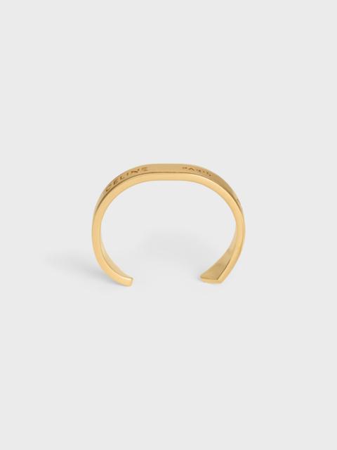 Celine Ribbon Small Cuff in Brass with gold finish