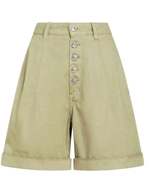 button-up bermuda shorts