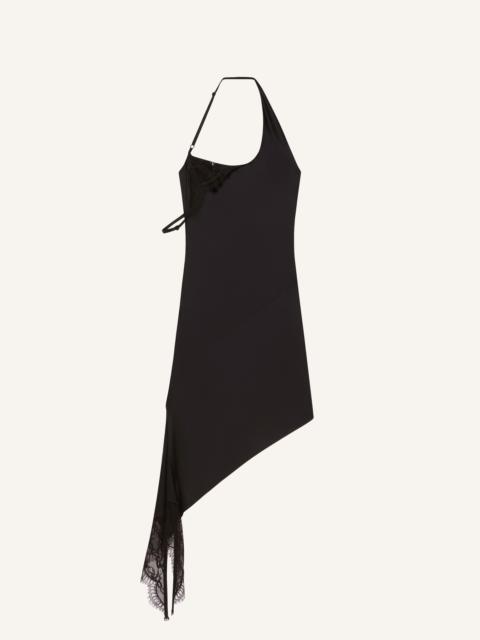 UNDRESSED LACE SATIN DRESS