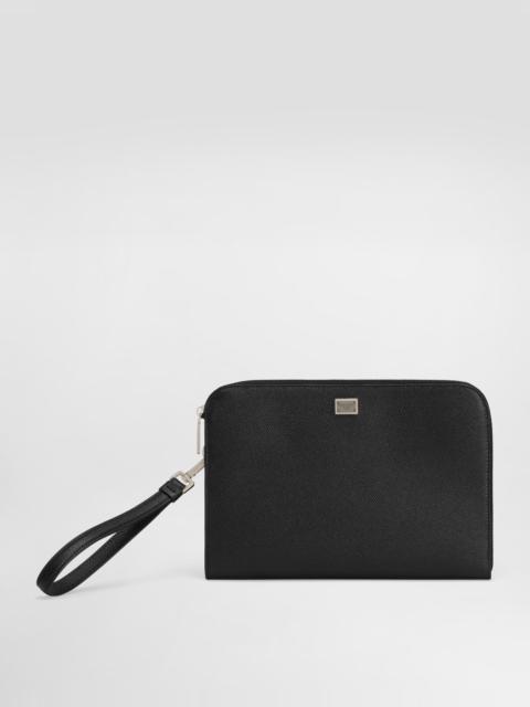Alpine calfskin Sicily clutch bag