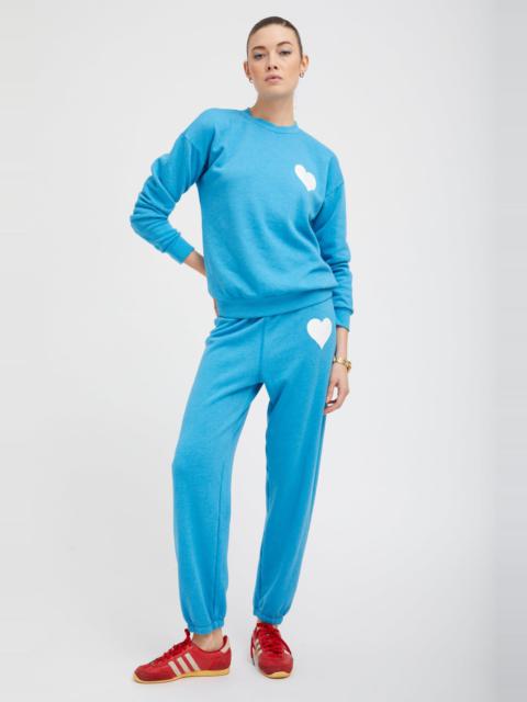 TURQUOISE HEART SWEATPANTS