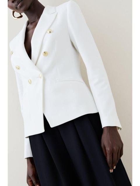 Tailored Button Military Blazer