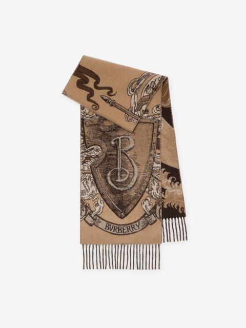 Etched Knight Cashmere Scarf