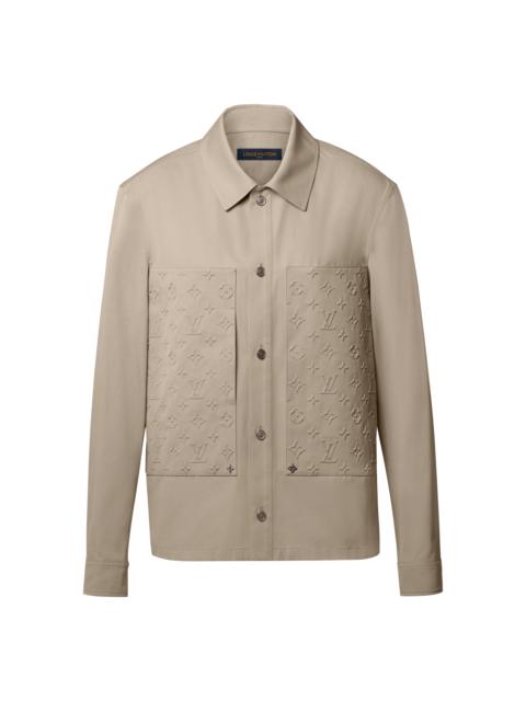 Embossed Signature Cotton Overshirt