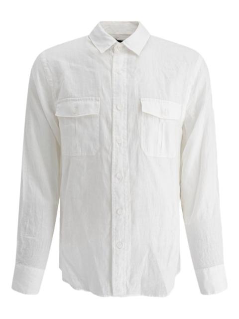 double-pocket linen shirt