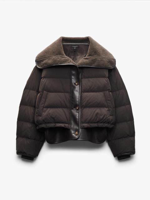 Gloria Mixed-Media Puffer Jacket