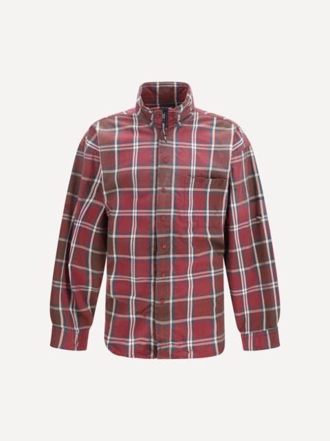 Zip Shirt in cotton-blend flannel