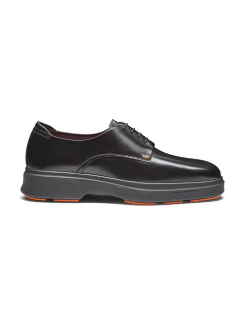 Men's black leather Easy Nova Derby shoe