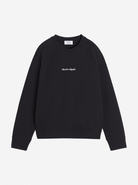 MAISON KITSUNE EMBROIDERY OVERSIZE RAGLAN SWEATSHIRT