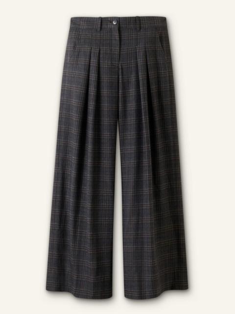 Pleat Wide-Leg Pant