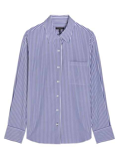 Rag & Bone Connie Striped Cotton-poplin Shirt