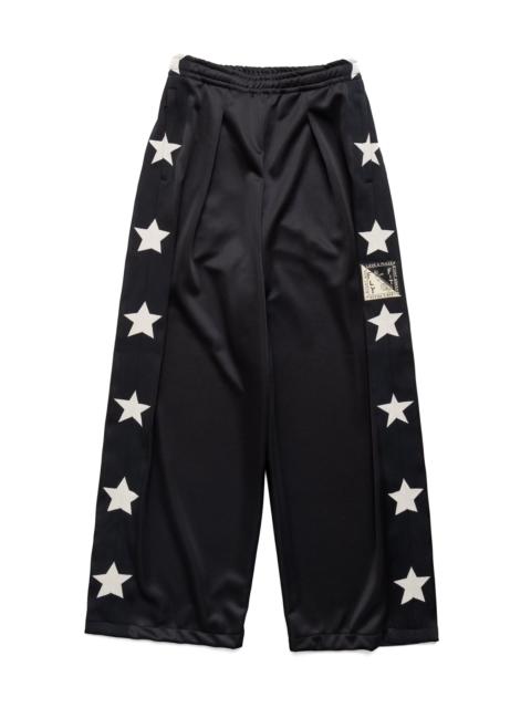 Smooth Jersey STUNT MAN & WOMAN Baggy Track Pants - Black