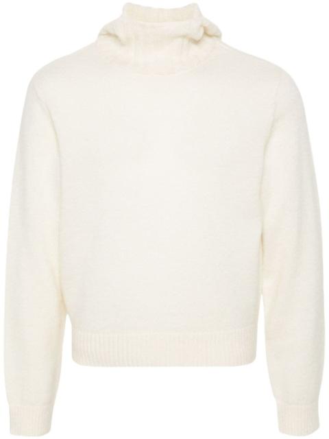 roll-neck wide-sleeves jumper