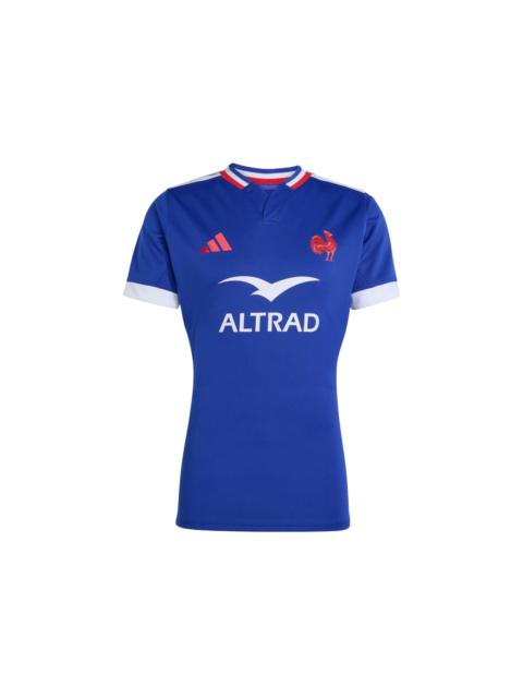 adidas France Rugby Performance Fit Replica Jersey Semi Lucid Blue