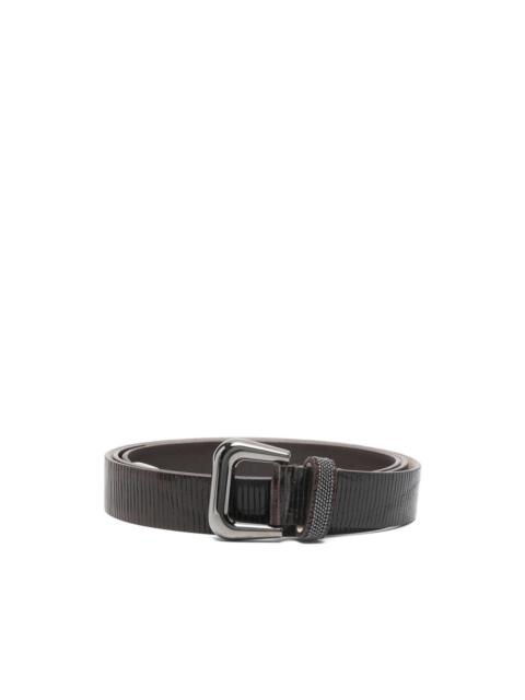 embossed-leather belt