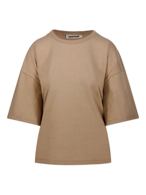 gathered-detail T-shirt