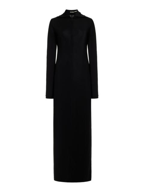 chinese dress ladies Max Mara Zitto Knit Jersey Dress | Black maxi main image 0