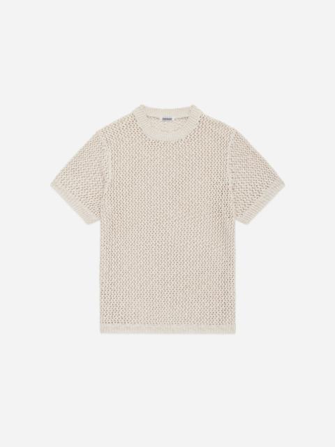 Knit T-Shirt - Ecru Flamme Mesh