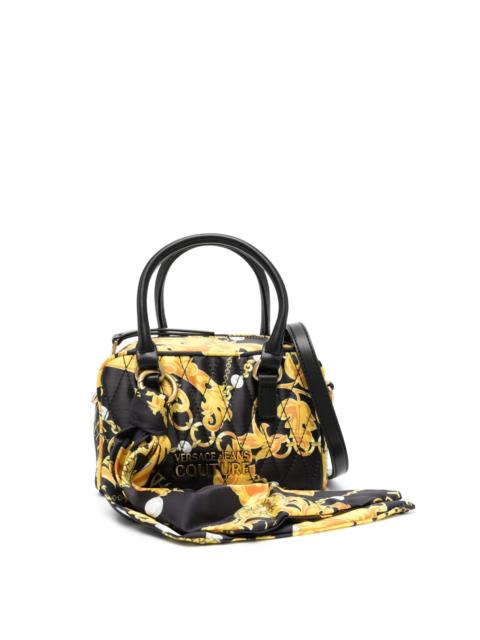 baroque-print tote bag