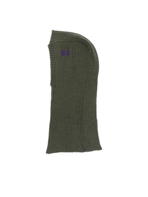 embroidered wool balaclava