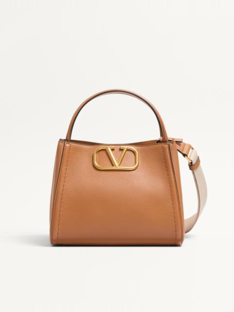 VALENTINO GARAVANI ALLTIME MEDIUM HANDBAG IN GRAINY CALFSKIN