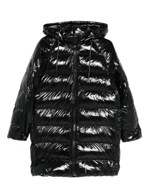 hooded-quilted coat