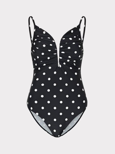 Polka Dot V-Wire One Piece
