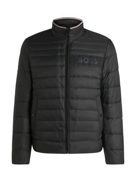 WATER-REPELLENT JACKET WITH 3D LOGO TAPE