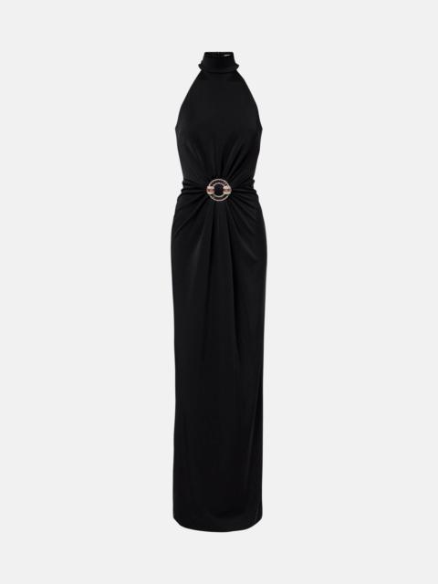 Nala embellished halterneck gown