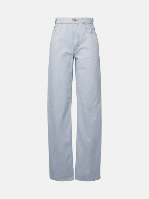 Cassie mid-rise wide-leg jeans