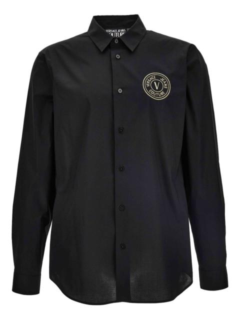 embroidered-logo shirt