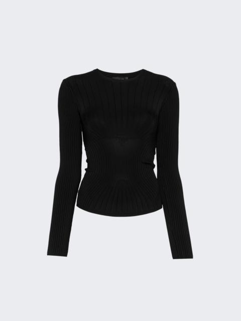 Sculpting Knit Top Black