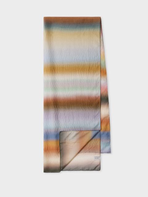 Women's 'Smith Stripe' Crinkle Silk Scarf