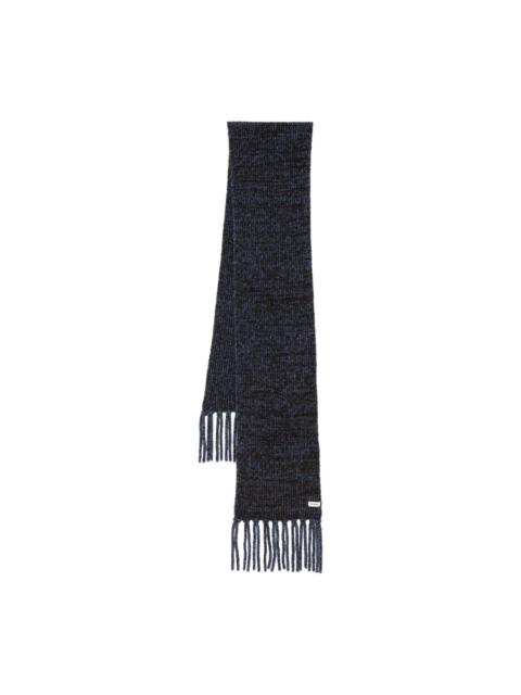 ribbed-knit scarf