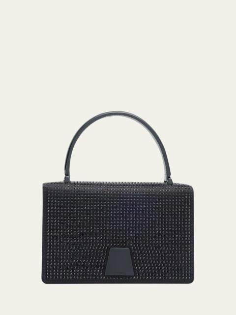 Alice Mini Embellished Satin Top-Handle Bag