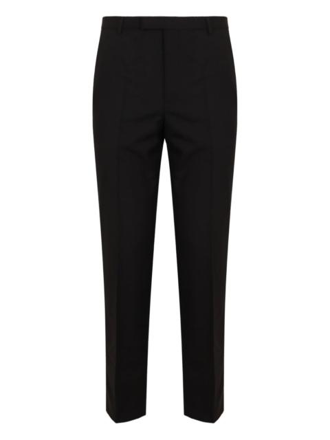 welt-pocket wool trousers