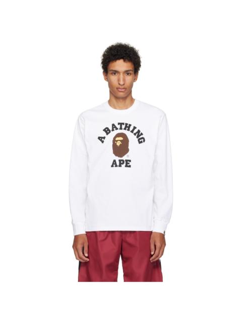 White College LS T-shirt