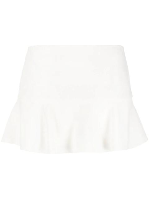 flared-hem mini skort