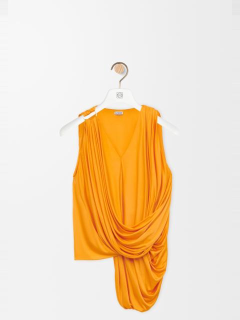Draped top in viscose