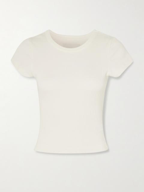 Nello Cropped Ribbed Jersey T-shirt