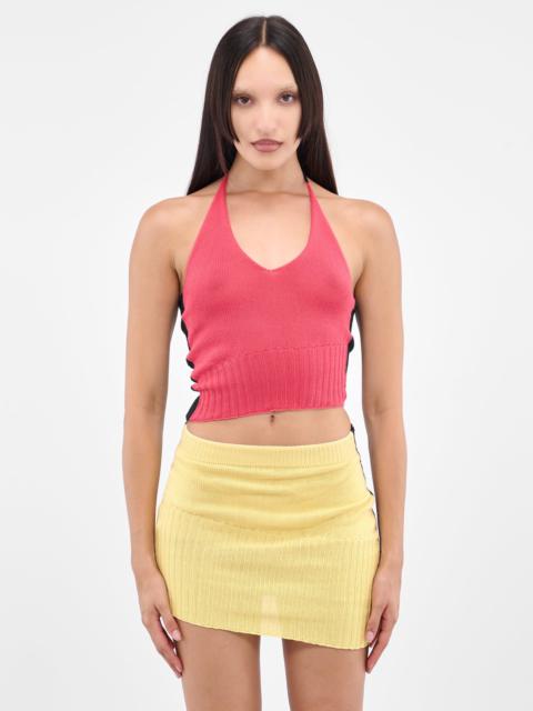Asymmetric Rib Halter Top
