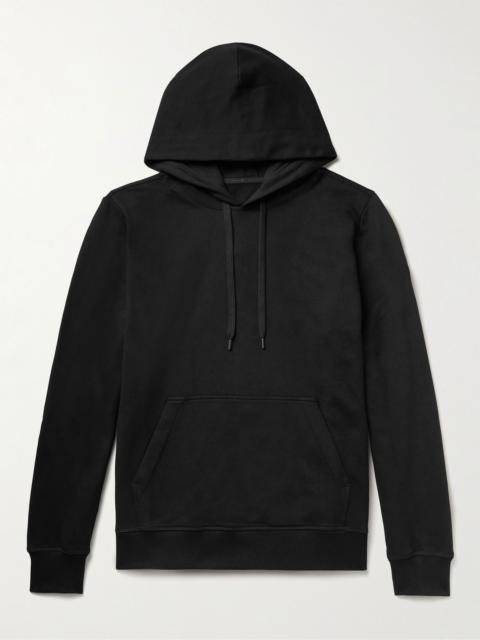 Huron Logo-Appliquéd Organic Cotton-Jersey Hoodie Black