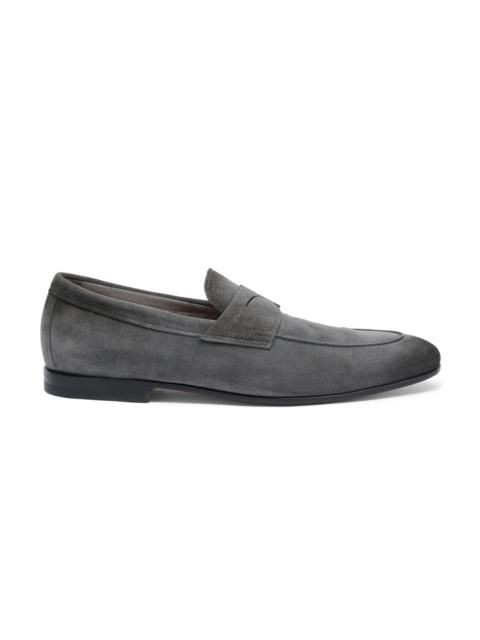 Men's grey suede Carlo loafer