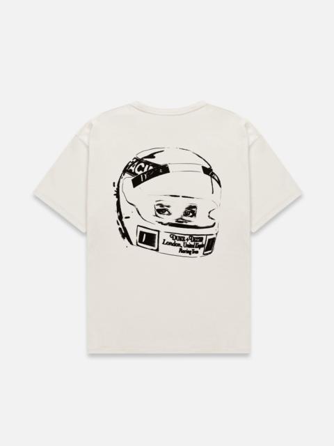 DR Sketch Helmet Vintage White T-Shirt