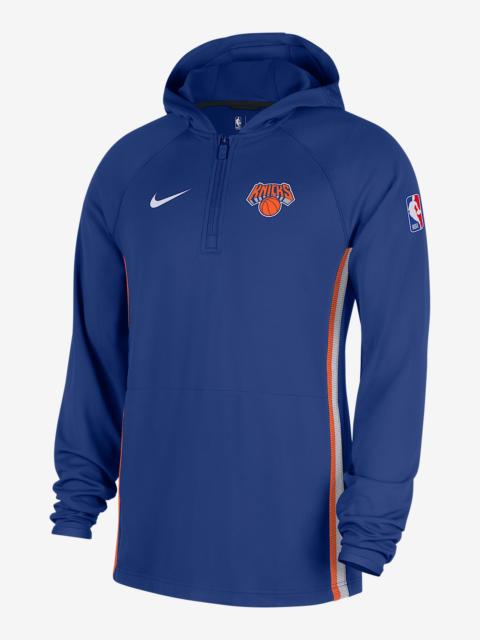 New York Knicks Zoned Men's Nike Dri-FIT NBA 1/4-Zip Hoodie