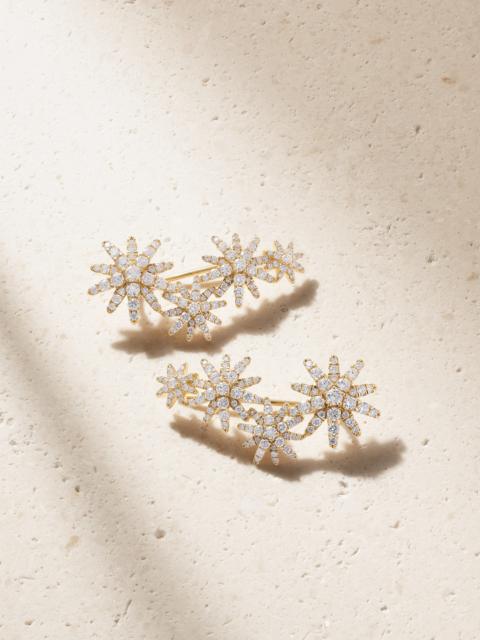 Starburst 18-karat Gold Diamond Earrings
