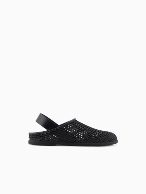 LEATHER AND RUBBER SANDALS