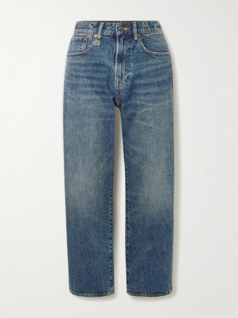 Boyfriend Distressed Straight-leg Jeans
